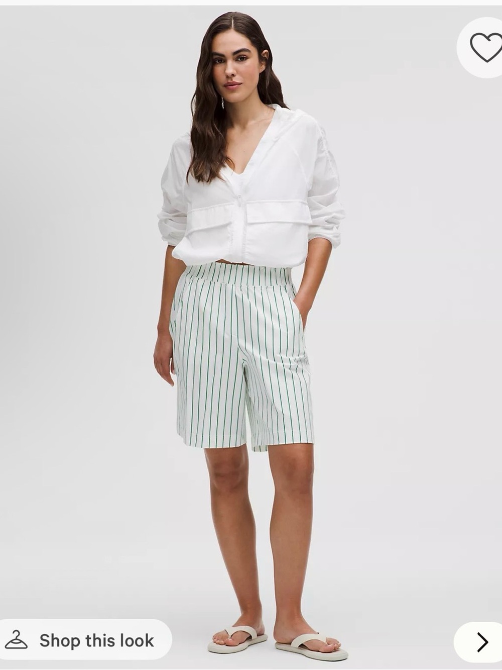 lululemon Stretch Woven Ruffle-Waist High-Rise Short 9 inch inseam